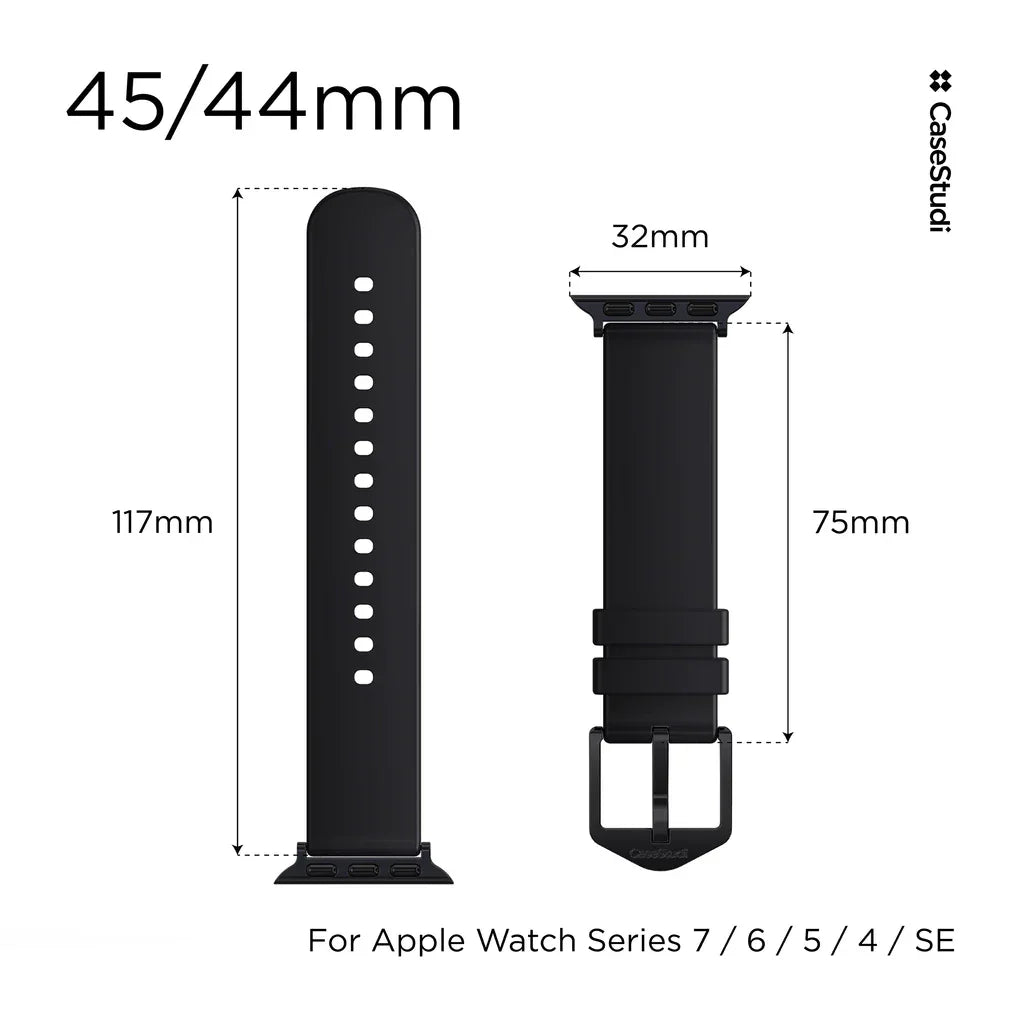 Casestudi Watch 49/46/45/44 Mm USL Series Strap - Black - Tashqila Casestudi Watch 49/46/45/44 Mm USL Series Strap - Black - Tashqila